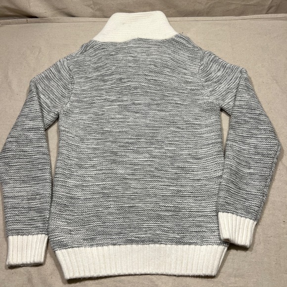 LEIF NELSON‎ Men's Gray White Marl Knit Sweater Zipper Collar Size XXL - Picture 3 of 8